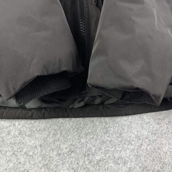 Madewell Jacket Womens XL Black Hooded Quilted Puffer Parka Coat Full Zip Winter - Picture 7 of 16